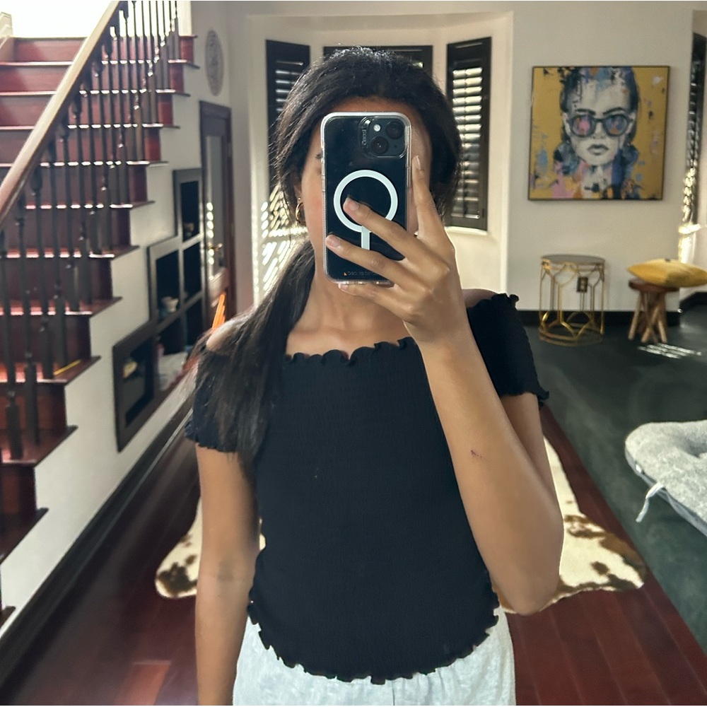 black fancy top